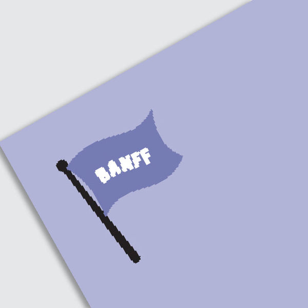 Notepad - Banff Purple Flag 4.25x7