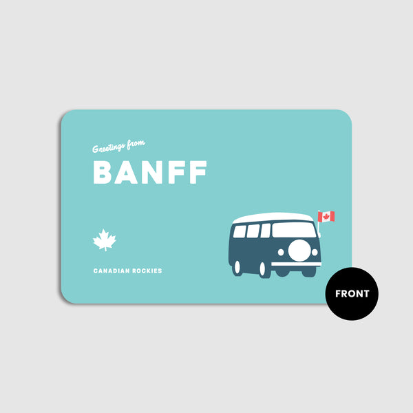Camper Van Postcard (Teal)