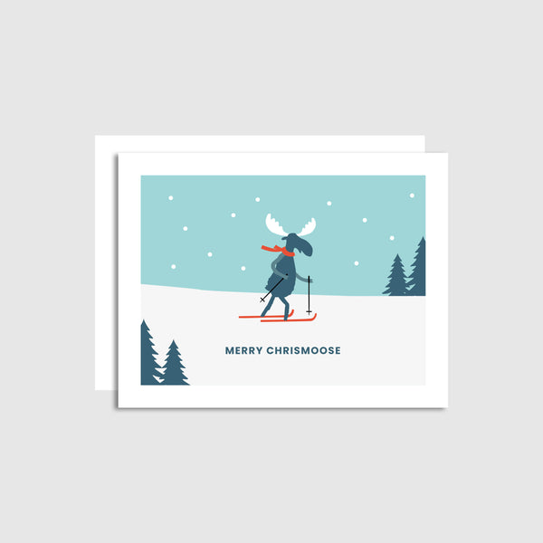 Holiday Card - Merry Chrismoose