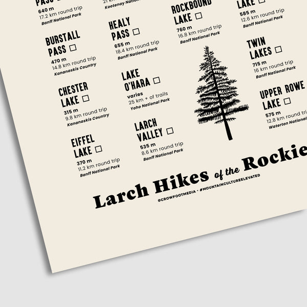 Larch Hikes of the Rockies