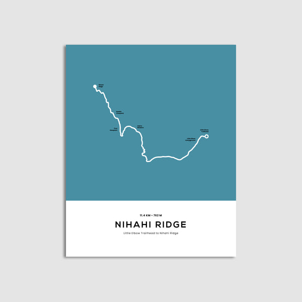 Nihahi Ridge Trail Map
