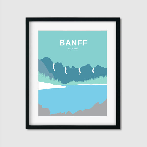 Banff Moraine Print