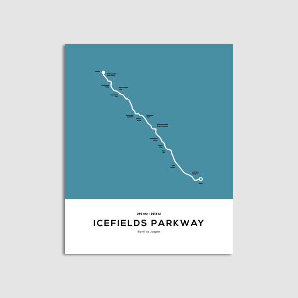 Icefields Parkway Trail Map