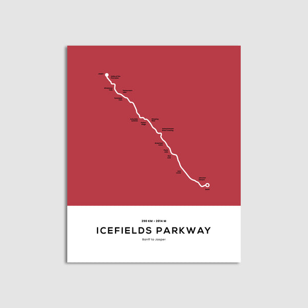 Icefields Parkway Trail Map