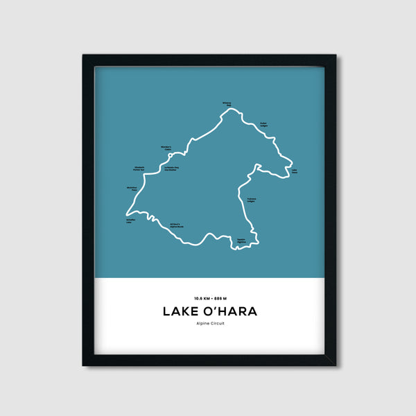 Lake O'Hara Trail Map