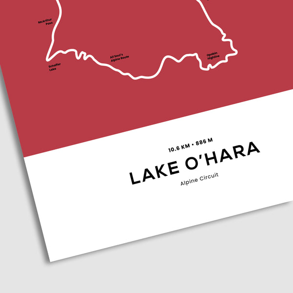 Lake O'Hara Trail Map