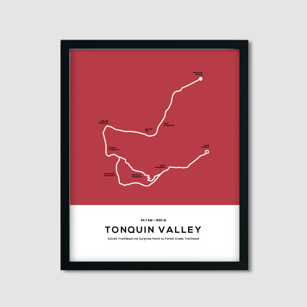 Tonquin Valley Trail Map