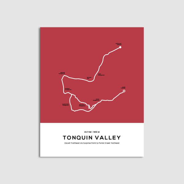 Tonquin Valley Trail Map