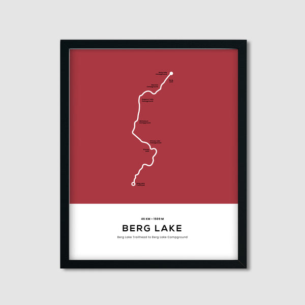 Berg Lake Trail Map