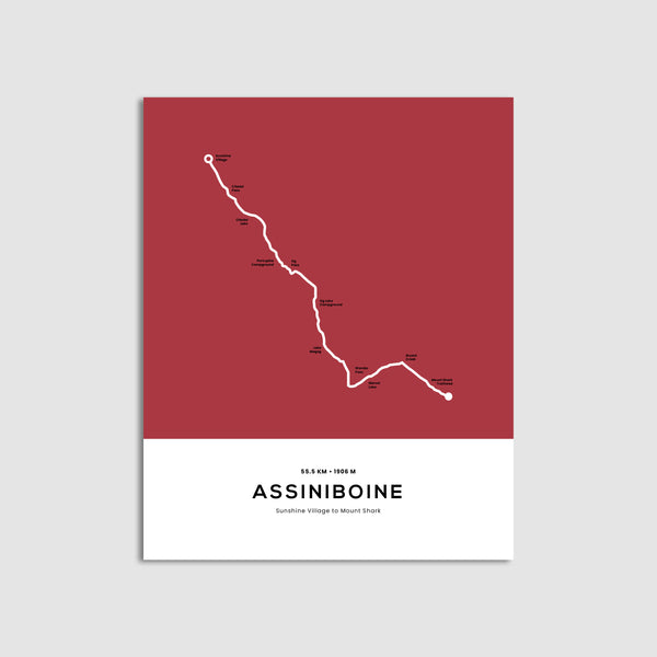 Assiniboine Trail Map