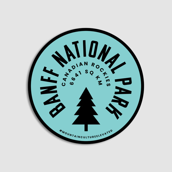 Banff National Park Sticker - Blue
